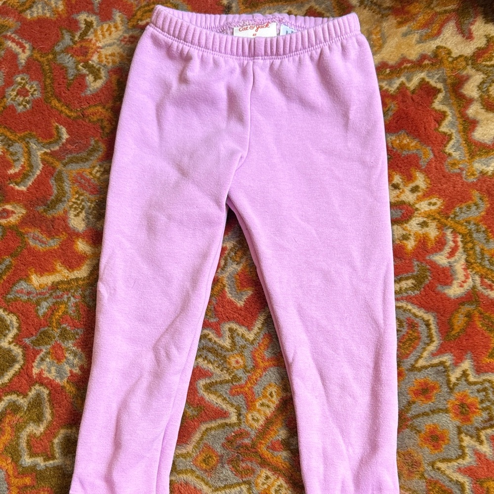 Cat & Jack Kids' Lavender Fleece Leggings